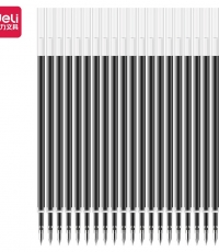 得力S754彈簧頭中性筆芯0.7mm(黑)*20