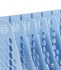 齊心B2176六格資料架藍*12