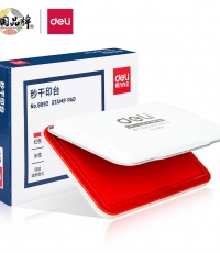 得力9892秒干印臺(紅）*12