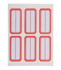 晨光6枚X10自粘性標簽(紅)YT-09