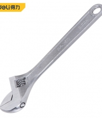 得力DL010A光柄活動(dòng)扳手(銀)10寸